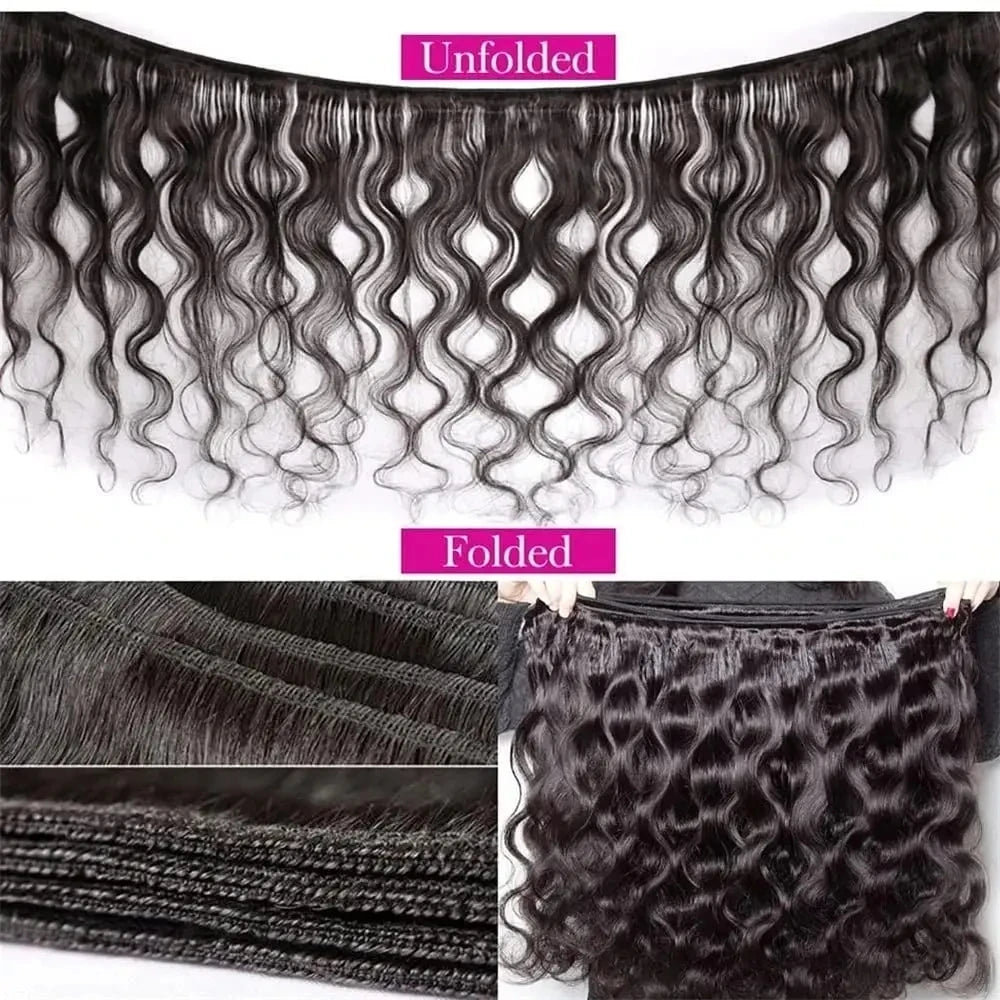 Human Hair Bundles Weave Brazilian Hair Bundles Loose Body Wave 3/4 Bundles Weft Virgin Raw Remy Hair Extensions For Women 28"