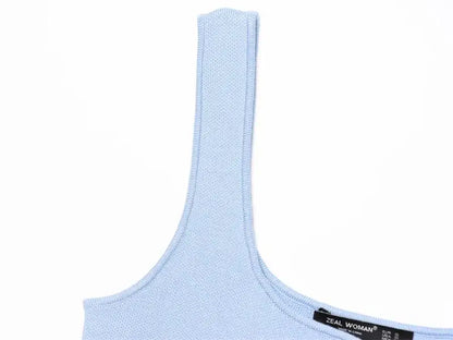 Women's 2025 New Summer Tops Chic Elastic Slim Elegant Holiday Women's Tops Summer Street Fashion Youth Tank Tops