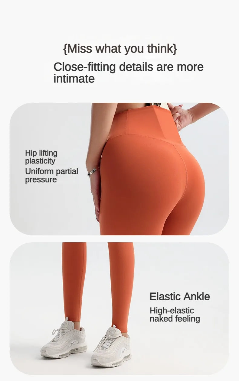 Solid Color Yoga Pants Pants Women's Gym Pants Quick Dry Breathable Leggings Outdoor Cycling Pants