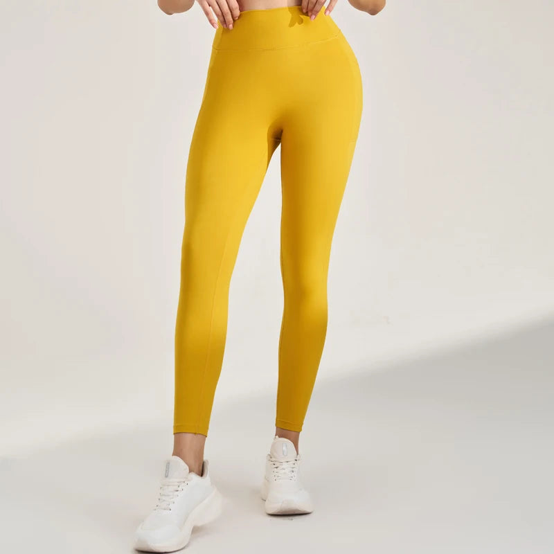 No Embarrassment Line Yoga Pants Women High Waisted Lift Hip Peach Butt Stretch Leggings Sweatpants Pants Long Pants
