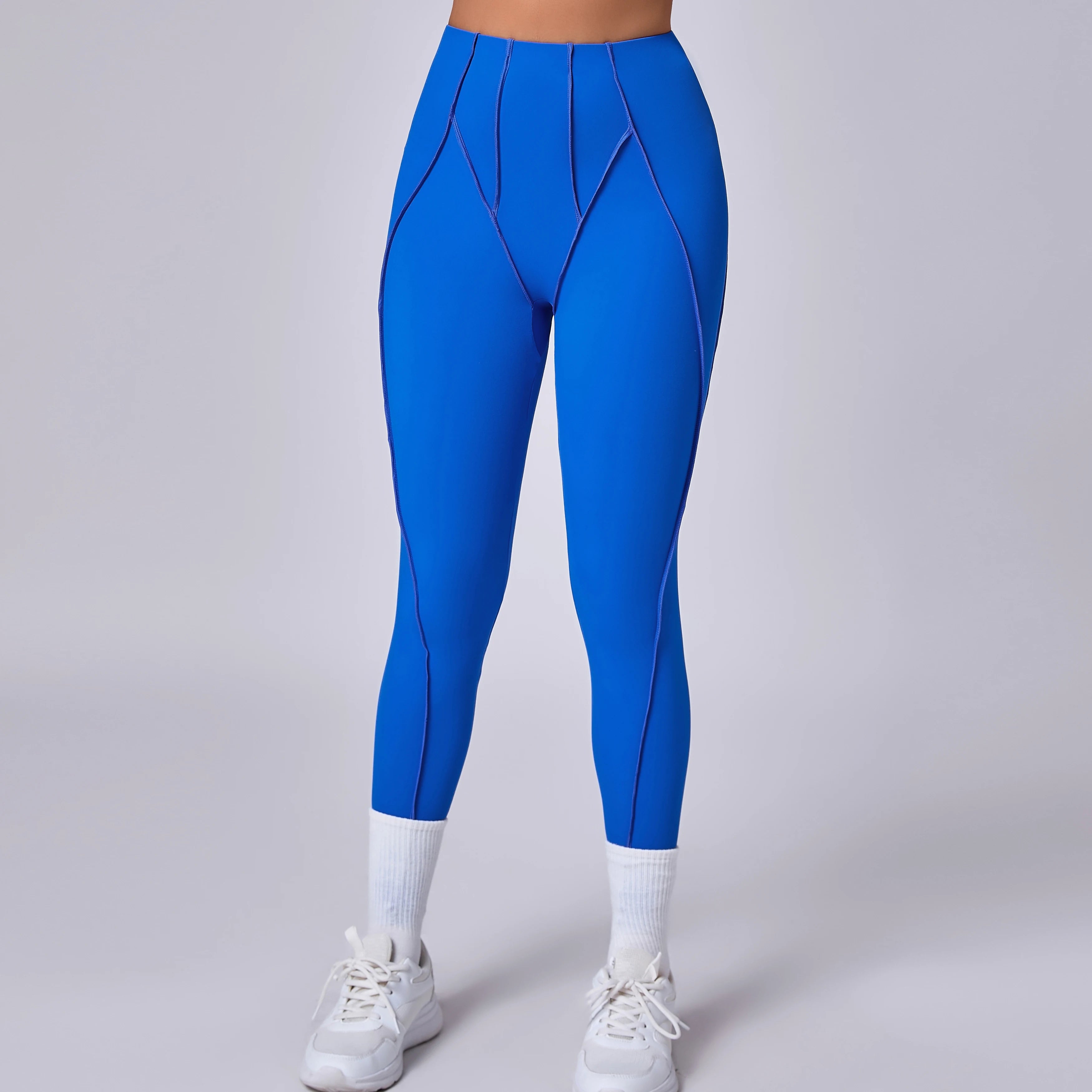 Women Nude Straps Yoga Pants Squat Proof Workout High Waist Leggings Fitness Pant Female Active Wear Legging