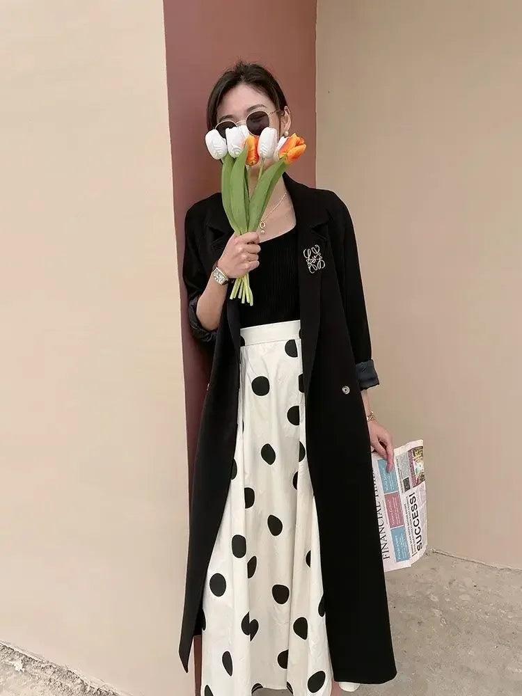 Skirts for Women Chic and Elegant High Waist New In Woman Skirt Clothing Trend 2024 Y2k Vintage A Line Casual Modest Streetwear