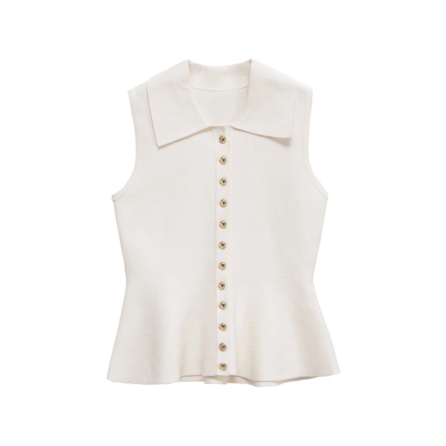 Women's clothing 2025 summer new product fashion European and American style short skirt style knitted vest top