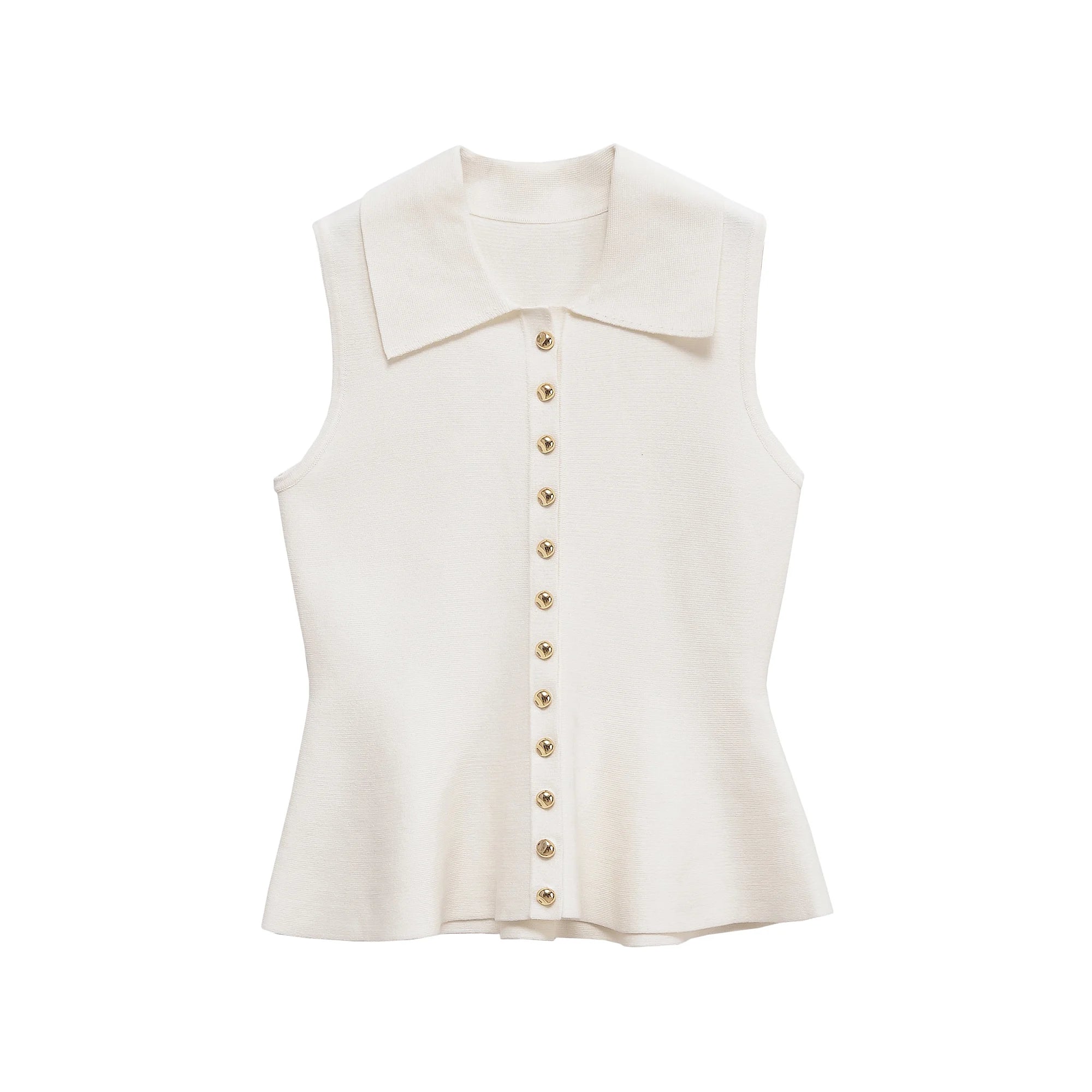 Women's clothing 2025 summer new product fashion European and American style short skirt style knitted vest top