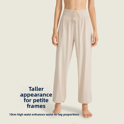 Women's Casual Loose Yoga Pants Dance Running Outdoor Sports Long Trousers Qui Dry Breathable Comfortable Sweatpants