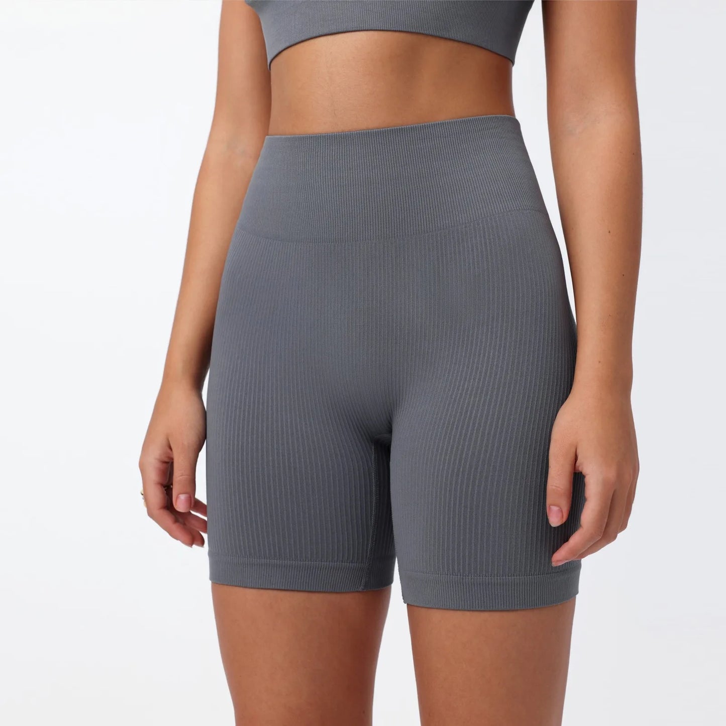 Women's Summer Loose Solid Color Yoga Pants Comfy Workout Pants Slim Female High Elastic Waist Skinny Yoga Running Sporty Shorts