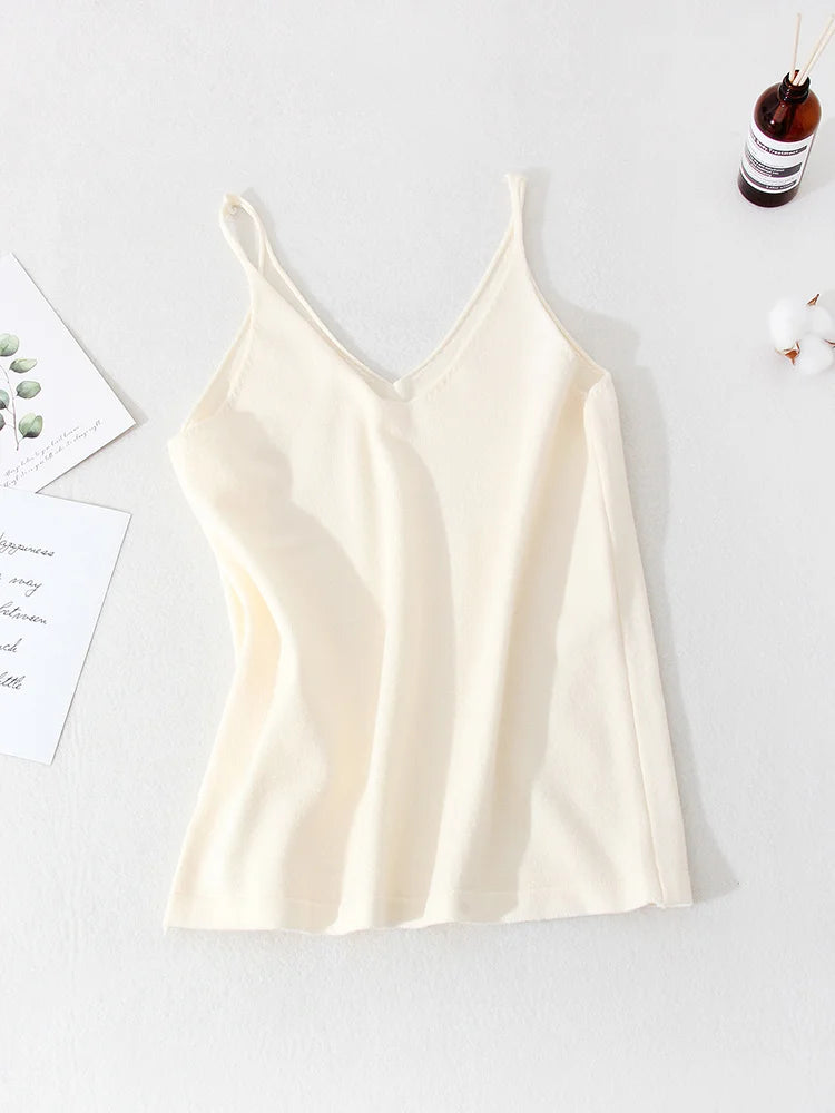 Women Knitted Top Straps Basic Summer Tank Tops For Women 2023 Camisoles T Shirts Women Tops Summer Pulovers Woman Summer Tops