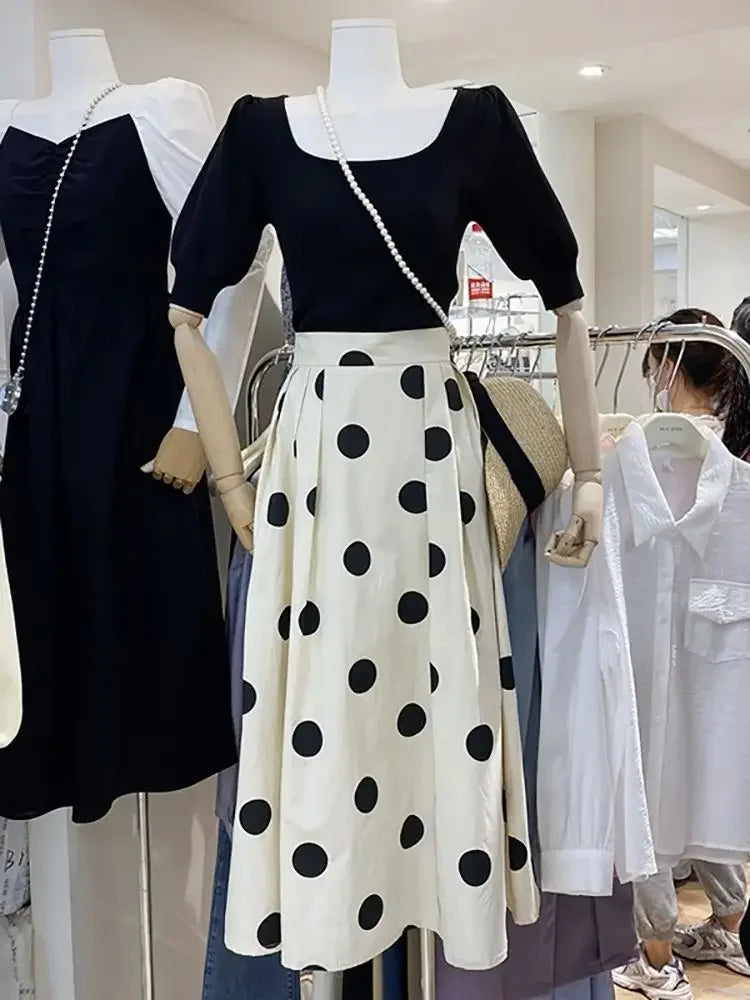 Skirts for Women Chic and Elegant High Waist New In Woman Skirt Clothing Trend 2024 Y2k Vintage A Line Casual Modest Streetwear