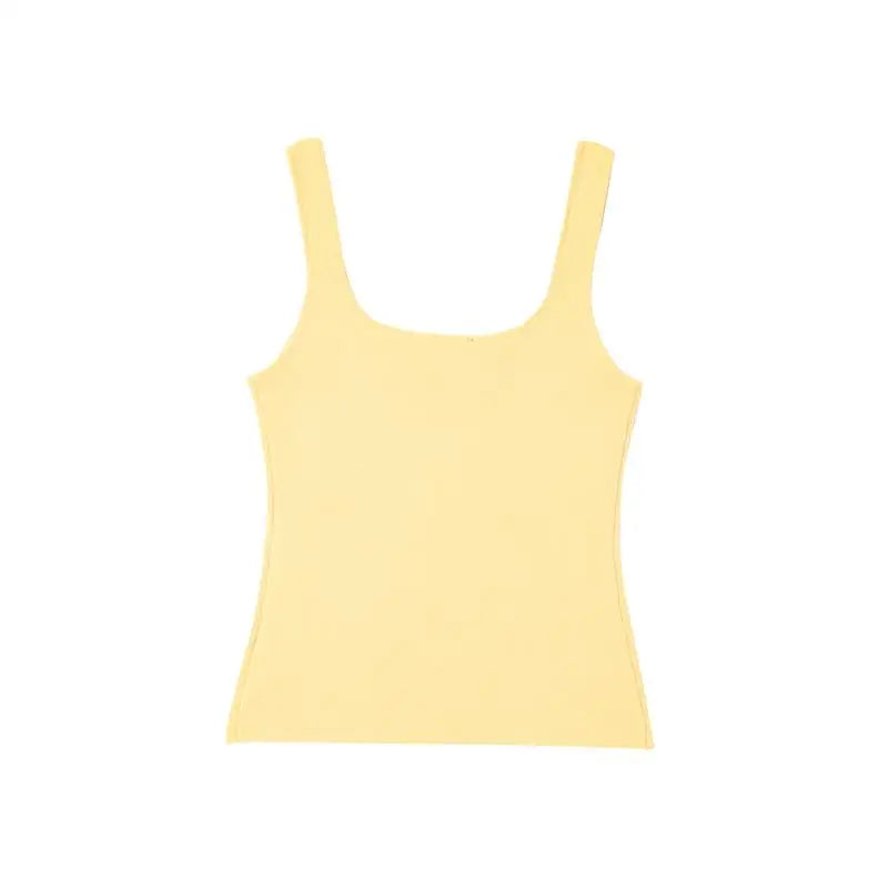 Women's 2025 New Summer Tops Chic Elastic Slim Elegant Holiday Women's Tops Summer Street Fashion Youth Tank Tops