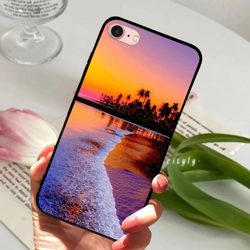 For iPhone 6S 6 Case Silicone Soft Back Phone Cover For iPhone 7 7Plus 6 6S Plus Silicon Cases For iPhone 8 8 Plus Fundas Bumper