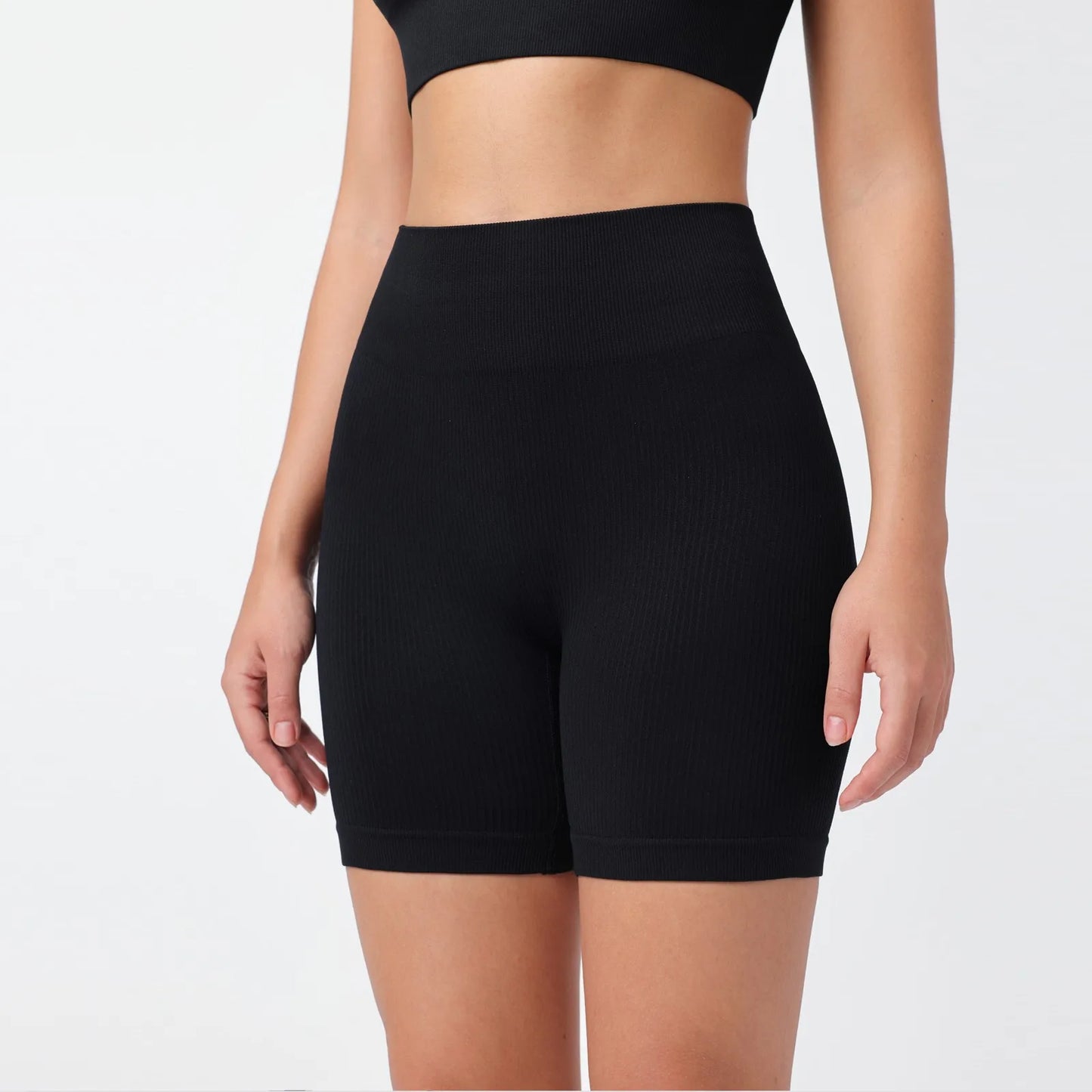 Women's Summer Loose Solid Color Yoga Pants Comfy Workout Pants Slim Female High Elastic Waist Skinny Yoga Running Sporty Shorts