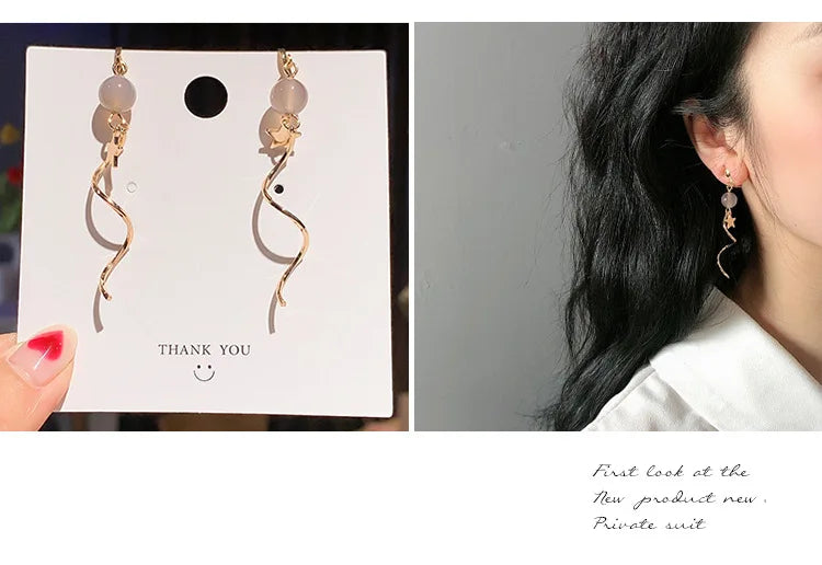 Korean Style Clip on Earrings No Pierced Earrings Women's Party Birthday Fashion Flower Heart Cute Cuff Earrings Ear Clip Gift