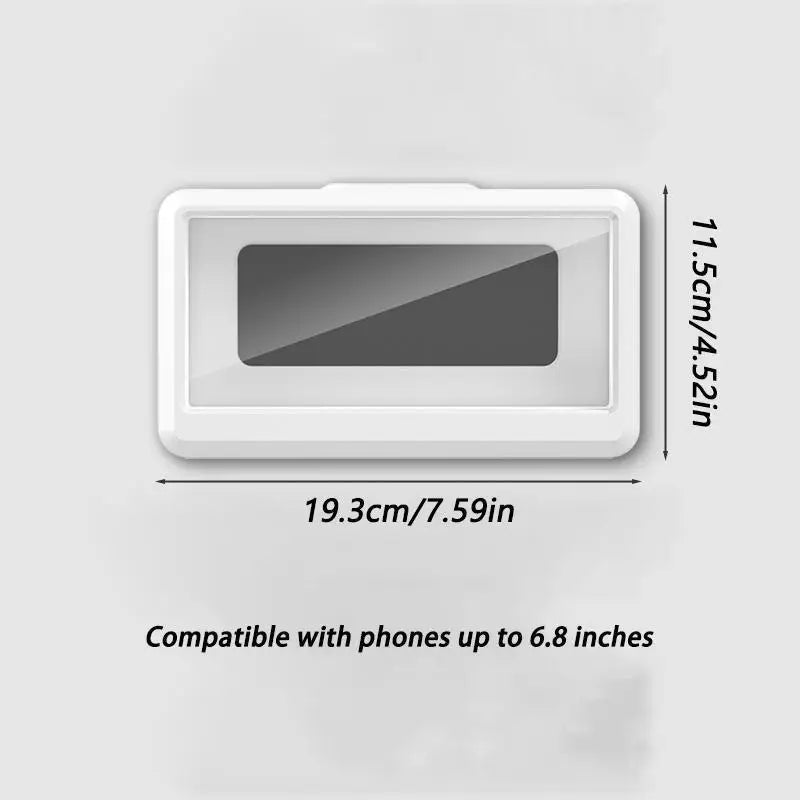 360 °   rotating bathroom phone case for fall gift, wall mounted shower smartphone cases holder, waterproof anti-fog mobile phon