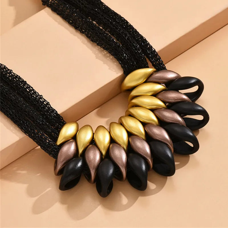 Choker Necklace Jewellery for Women Multilayer Short Necklace Collar Women's Clothes Accessories