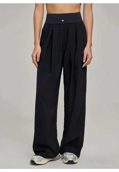 Yoga Sports Pants Women Loose Wide Leg Pants Casual High Waist Fitness Pants
