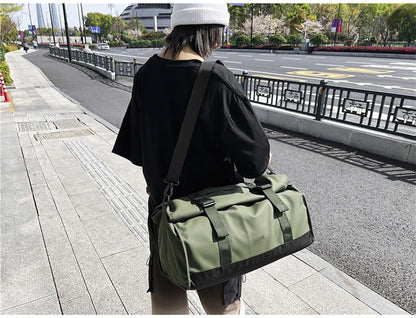 Fashion Travel Bags For Women Large Capacity Men's Sports bag Waterproof Weekend Sac Voyage Female Messenger Bag Dry And Wet