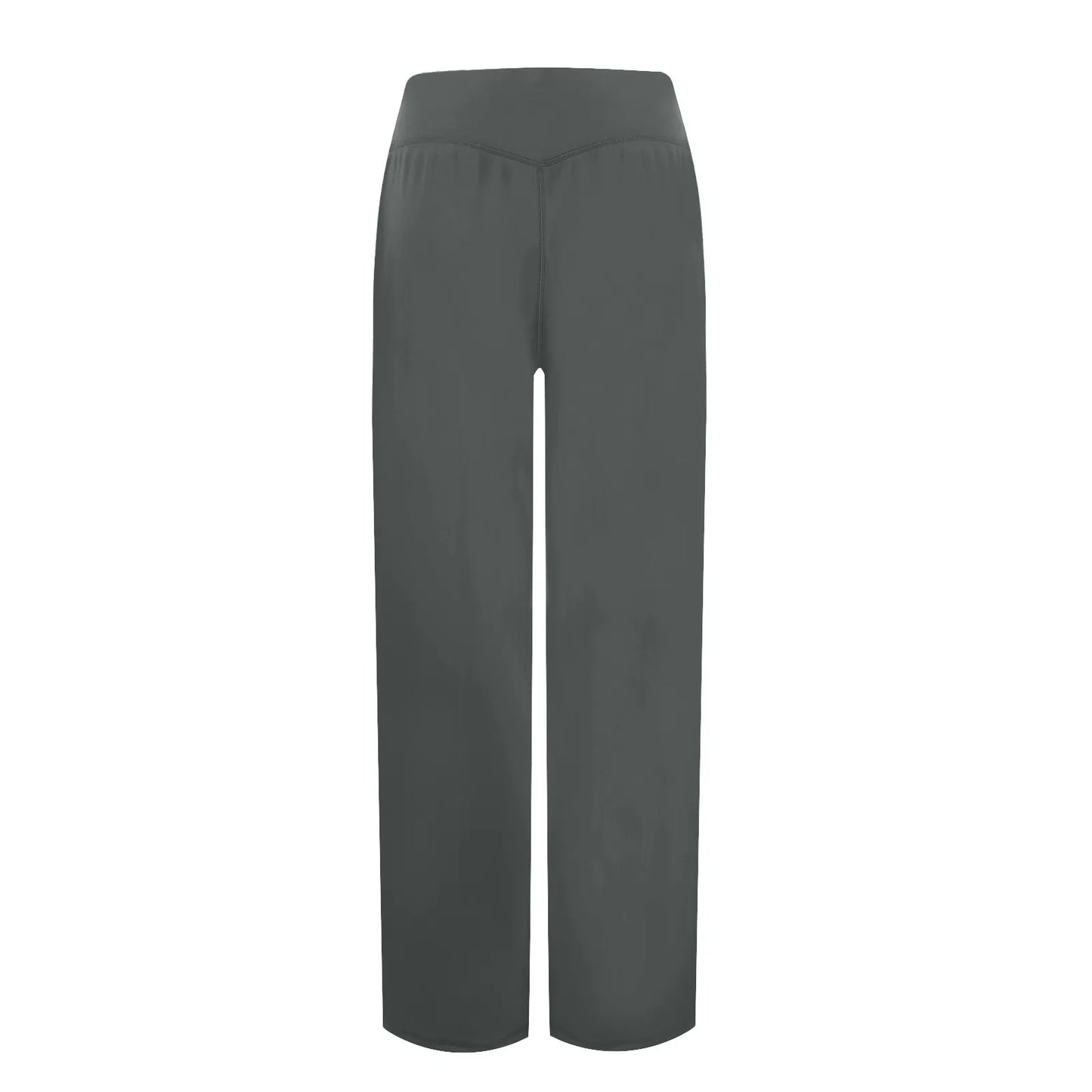 Wide Leg Yoga Pants For Women Solid Color High Waist Sweatpants With Pockets Stretch Comfy Workout Sports Trousers