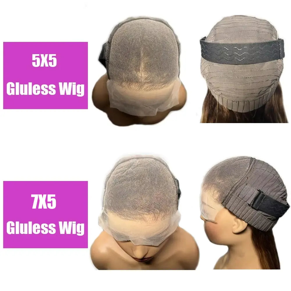Wear And Go Glueless Wig Human Hair 7x5 5x5 HD Lace Closure Wigs Straight Body Wave Human Hair Wigs Lace Front Ready To Go