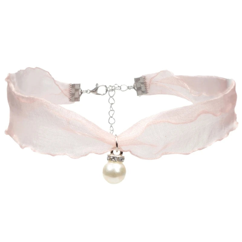 Fashion Lace Necklace for Women Lady Elegant Heart Flower Choker Necklaces Collar Clavicle Chain Wedding Party Jewelry