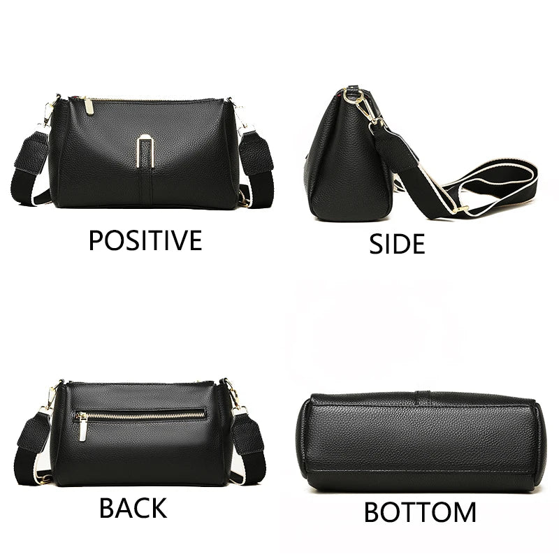 Women's Bag Handbag Fashion Female Messenger Phone Bag 2024 Luxury Cow Leather Women Shoulder Crossbody Bag