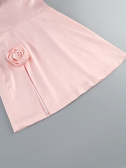 Elegant Party Dresses for Women 2024 Luxury Dress Birthday Outfits Sexy Pink Patwork Evening Gowns Women's Clothes Prom Gown