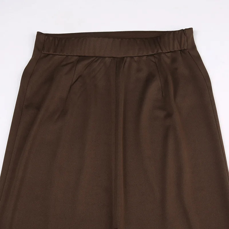 Skirts Women Long Skirt A Line Slim Bodycon Streetwear Club High Waist Sexy Elegant Splice Y2k Sheath Party Night Summer 2025