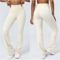 Women Yoga Pants 4 Way Stretch Tummy Control Workout Running Bell Bottom Leggings Long Bootleg Gym Flare Pants Women Sportswear
