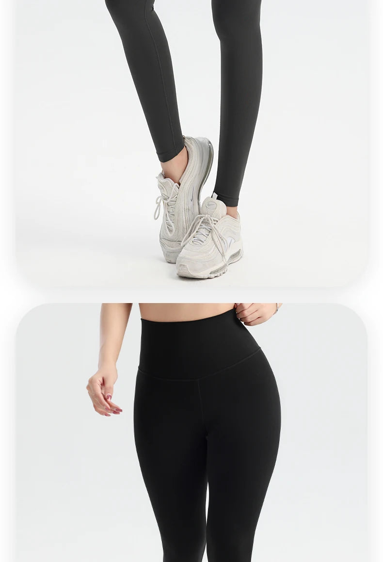 Solid Color Yoga Pants Pants Women's Gym Pants Quick Dry Breathable Leggings Outdoor Cycling Pants