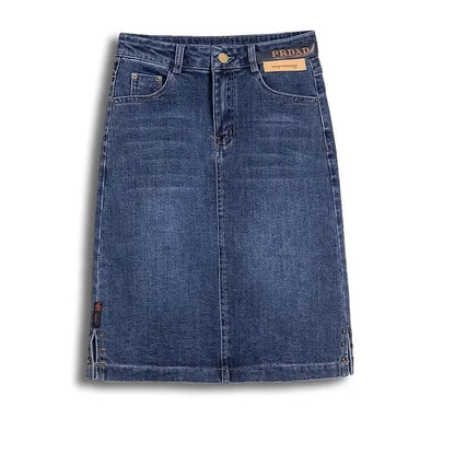 Women's Denim Skirts Spring Summer High-waisted Jeans Skirts Streetwear Female Sexy Sheath Skirts Fashion Split Retro Skirts