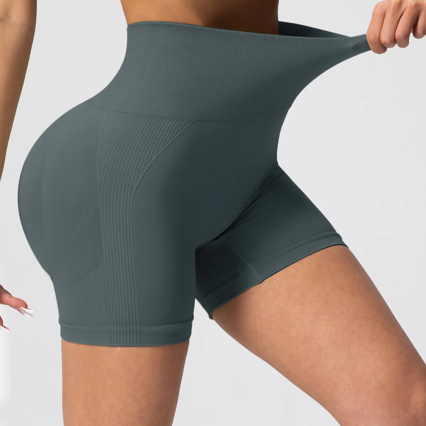 Women Yoga Shorts Legging High Waist Workout Shorts Fitness  Lift Butt Fitness Ladies Gym Running Short Pants Sportswear