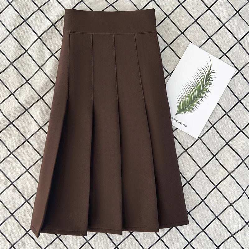Women's Skirt Fashion Summer  High Waist Black a Line Mini Pleated Short  Skirts for School Girls Korean Style Ladies  Clothing
