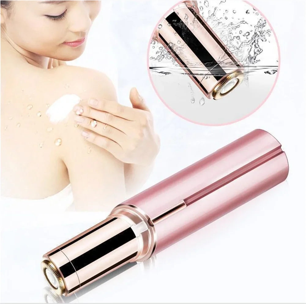 New Electric Facial Hair Removal Epilator Eyebrow Lipstick Shape Painless Facial Sensitive Areas Bikini Depilator Shaver Trimmer