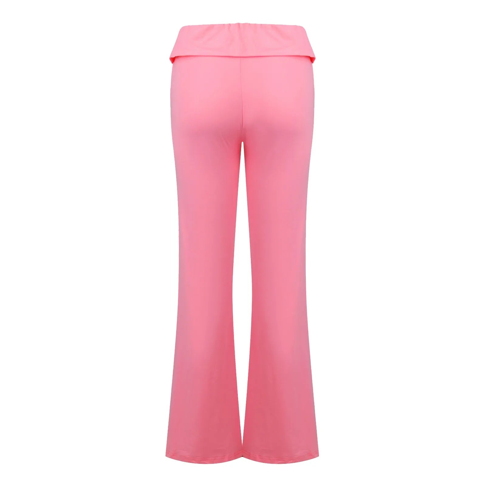 Long Pants Women Fashion Trousers Solid Elastic Leggings Flare Bottoms High Waist Wide Leg Athletic Yoga Bell Pants Summer