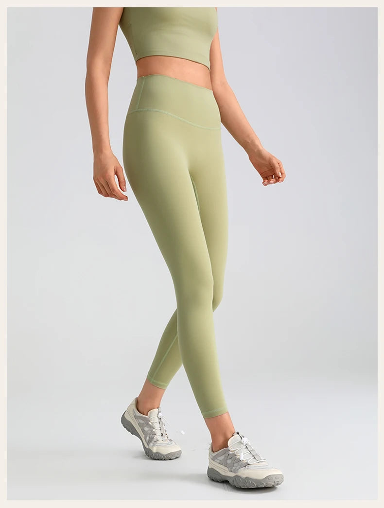 Women's Yoga Pants Gym Leggings Lady's Girl Fitness Soft touch Tights High Waist Elastic Breathable No T Line Sports Pants