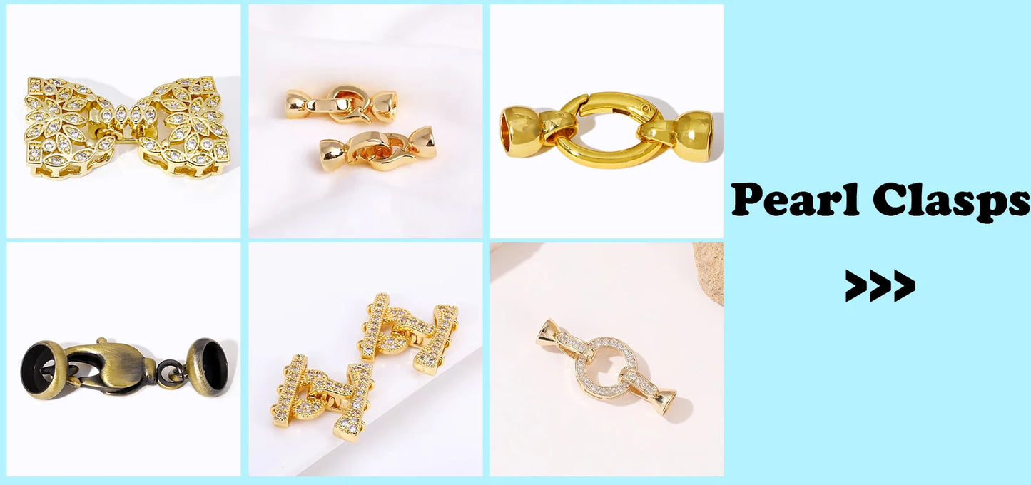 18K Gold Plated Brass Crystal Earrings Findings Earwire Clasps Hooks For DIY Women Handmade Earrings Accessories Wholesale