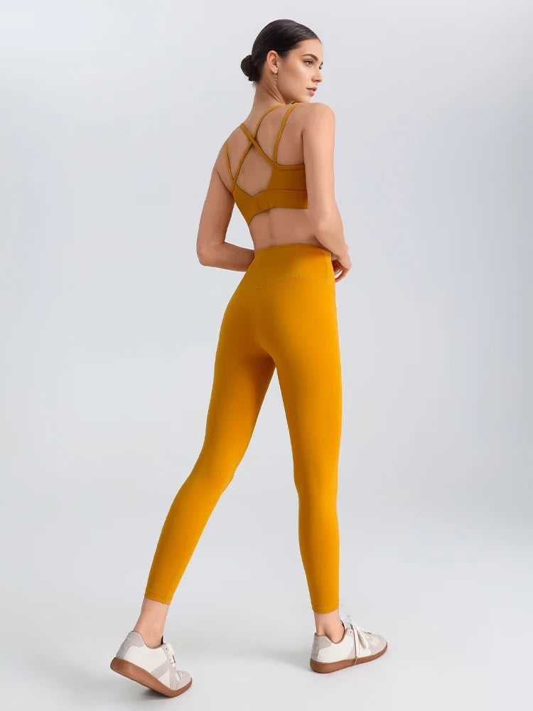 Women's Yoga Pants Gym Leggings Lady's Girl Fitness Soft touch Tights High Waist Elastic Breathable No T Line Sports Pants