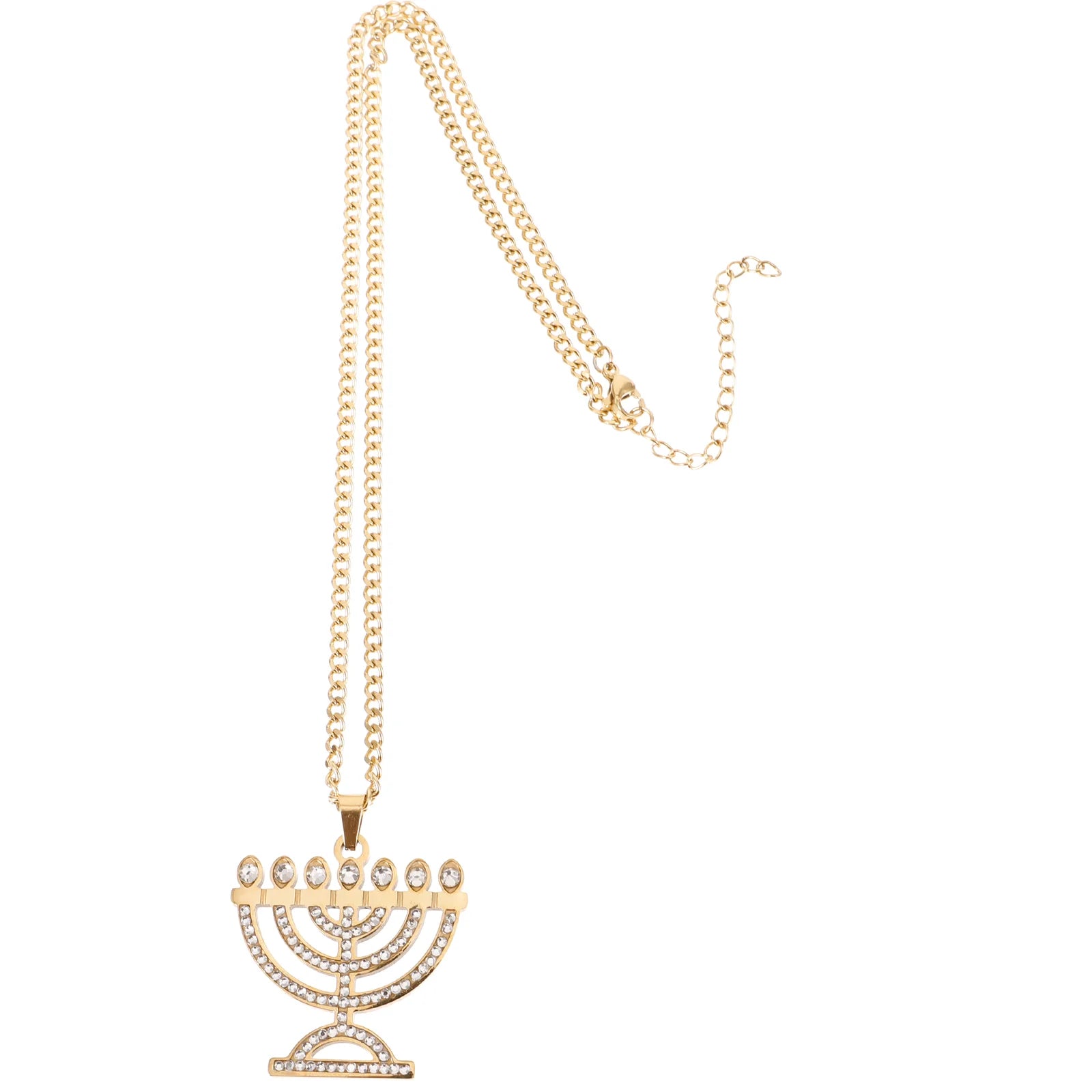 Stylish Candlestick Necklace Women Pendant Long Chain Stainless Steel Fashion Jewelry Necklace For Unique Necklaces