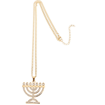 Stylish Candlestick Necklace Women Pendant Long Chain Stainless Steel Fashion Jewelry Necklace For Unique Necklaces