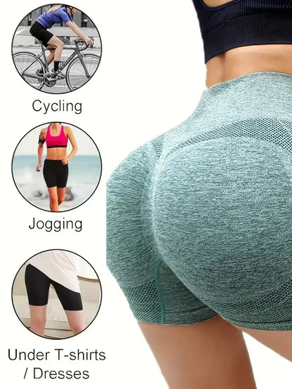 Women Yoga Shorts High Waist Workout Shorts Fitness Yoga Lift Butt Fitness Ladies Yoga Gym Running Short Pants Sportswear