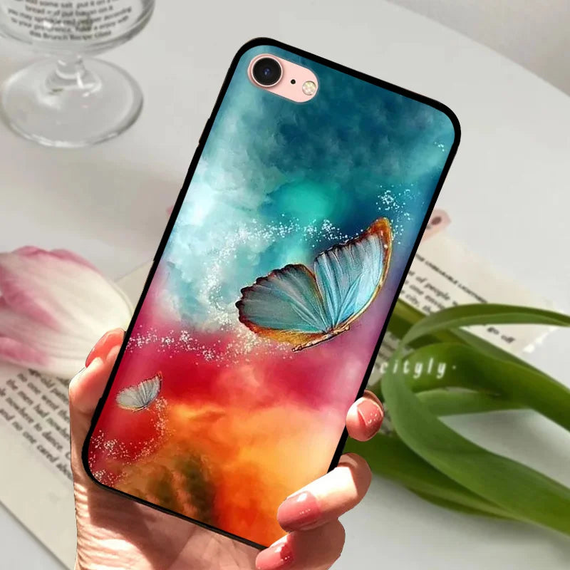 For iPhone 6S 6 Case Silicone Soft Back Phone Cover For iPhone 7 7Plus 6 6S Plus Silicon Cases For iPhone 8 8 Plus Fundas Bumper