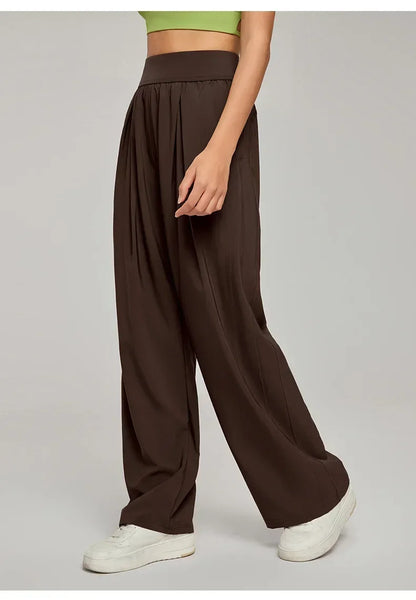 New Yoga Pants Women Loose Wide Leg High Waist Fitness Quick Dry Running Sweatpants