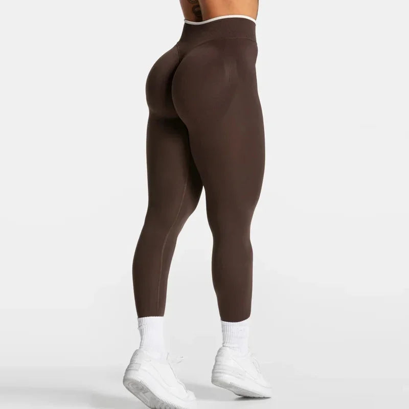 New Seamless Yoga Legging for Women Scrunch Butt Lifting Gym Legging Workout Yoga Pants Low Ribbed Waistband Sports Tights