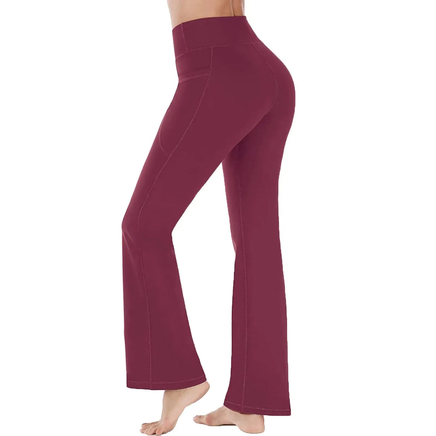 2024 New WOMEN'S Outer Wear Fashion Pants Are Thin and Stretch Popular Yoga Wide-leg Pants Leggings Yoga Pants Fashion