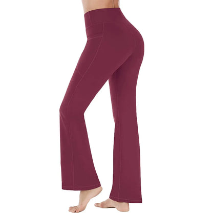 2024 New WOMEN'S Outer Wear Fashion Pants Are Thin and Stretch Popular Yoga Wide-leg Pants Leggings Yoga Pants Fashion