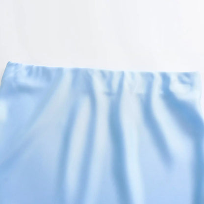 Satin Skirt Woman High Waist Elegant Long Skirts For Women Fashion Summer Midi Skirt Office Women's Skirts