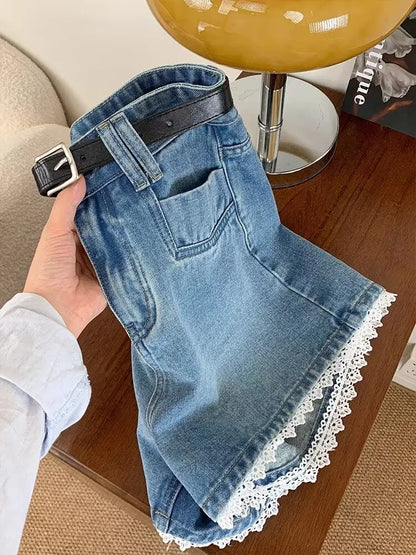 Women's Jeans for Woman Casual Retro American Style Hottie Summer Shorts Women's Denim Baggy Jeans Y2k Jorts Coquette Pants Jean
