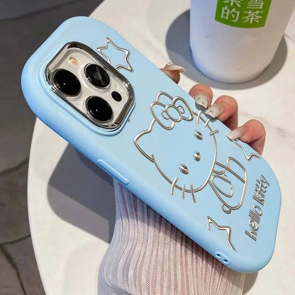 Sanrio Hello Kitty Cute Phone Cases For iPhone 15 14 13 12 11 Pro Max Mini XR XS 7 8 Plus Cartoon Anti-drop Soft Cover Pink Girl