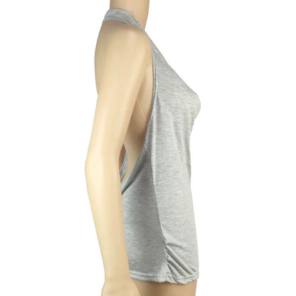 Tank Top Women Drape V Neck Sexy Tanks Camis Skinny Backless Pink Corset Tee Shirt Femme Tops Woman T-shirt