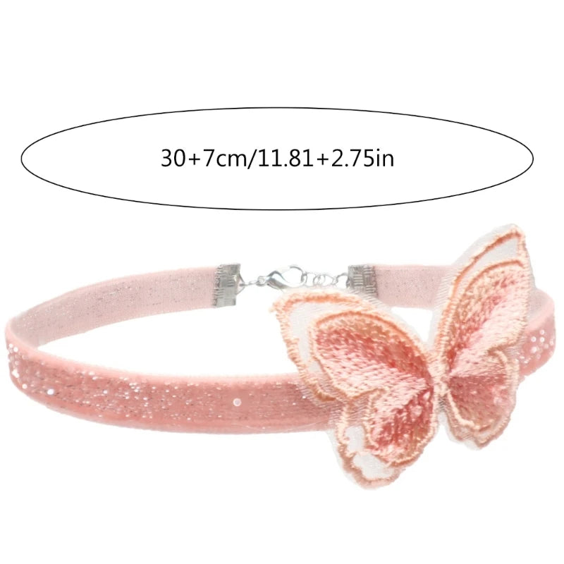 Fashion Lace Necklace for Women Lady Elegant Heart Flower Choker Necklaces Collar Clavicle Chain Wedding Party Jewelry