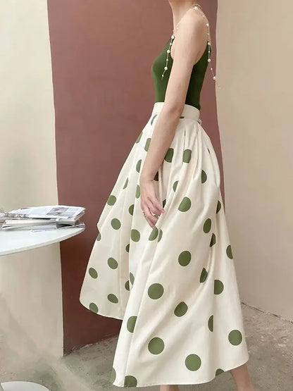 Skirts for Women Chic and Elegant High Waist New In Woman Skirt Clothing Trend 2024 Y2k Vintage A Line Casual Modest Streetwear